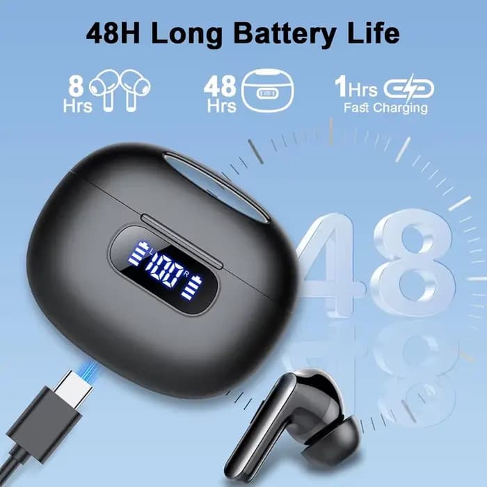 Écouteurs sans fil pour iPhone Android avec écran LED, écouteurs TWS stéréo, étanches IP7, pour les voyages, les affaires, casque de haute qualité
