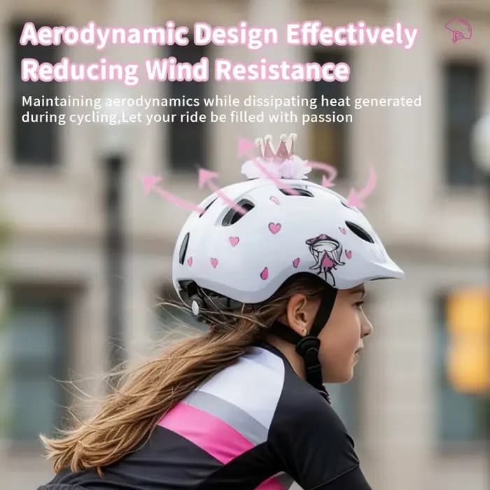 Casque pour petites filles de 2 à 5 ans