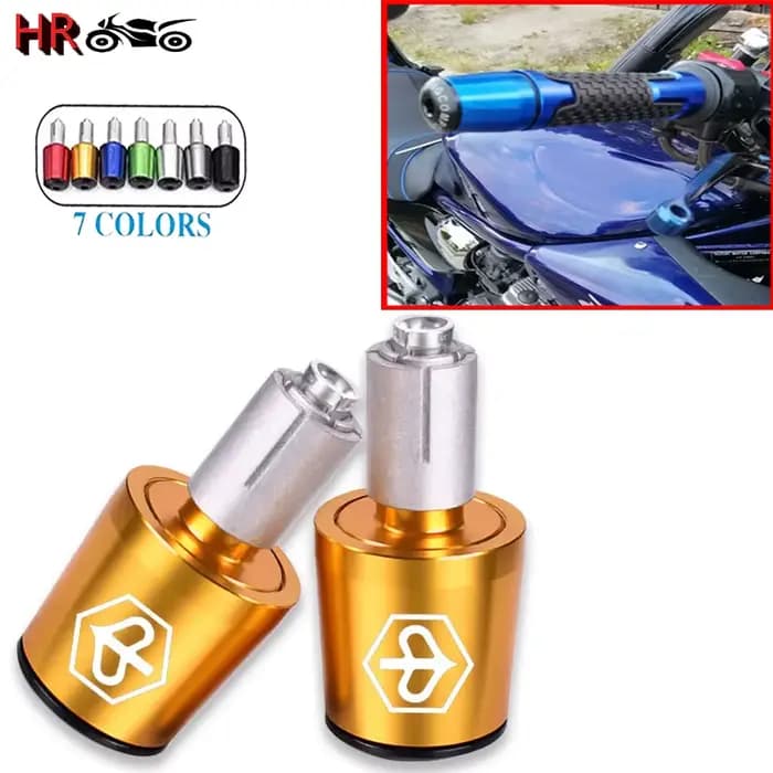 2 pièces pour PIAGGIO Liberty125 MP3 500 Medley Beverly 300 ZIP50 moto CNC poignée barre poignées de guidon capuchon fin