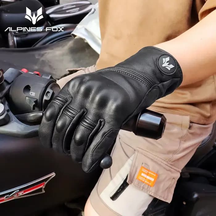 Gants de Moto Longs en Cuir group pour Homme et Femme