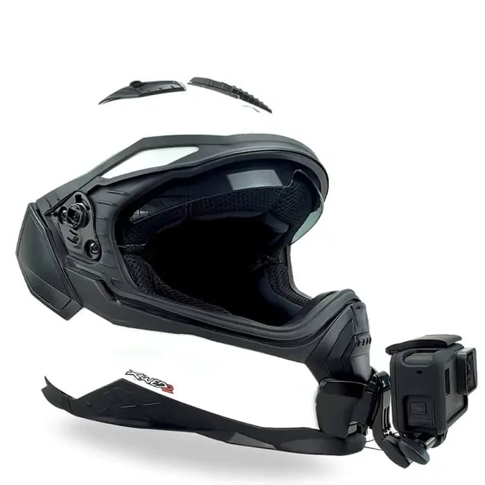 NEXX X.WED 2 support de menton pour casque de moto personnalisé pour GoPro12 11 10 9 Insta360 X4 X3 Ace pro DJI Action 3/4 accessoire de caméra