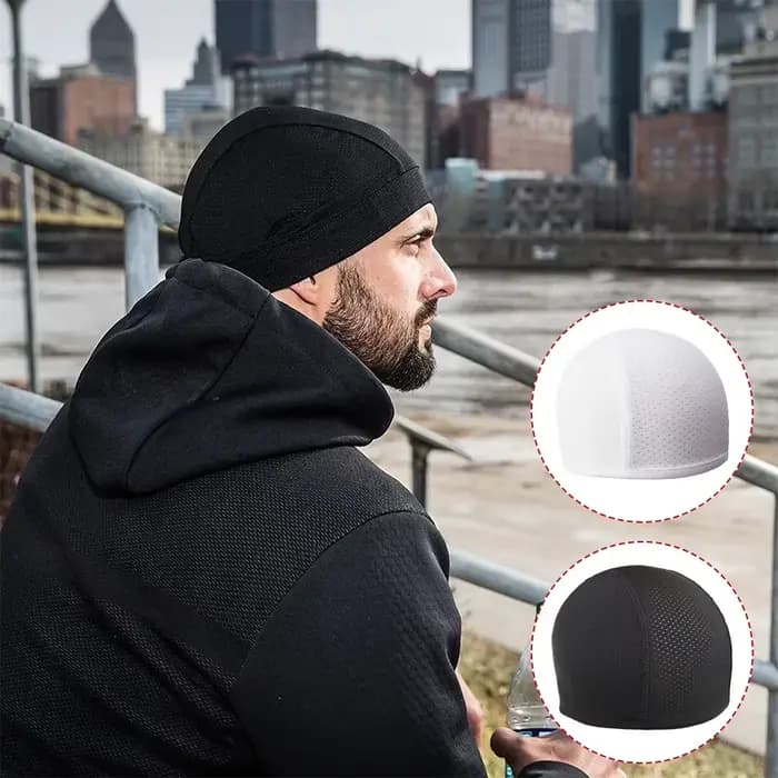 Casquettes intérieures de casque de moto pour hommes et femmes