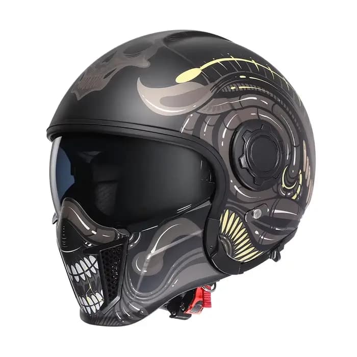Casque De Moto modulaire intégral visage ouvert casques rétro DOT ECE approuvé CYRIL OP12A Capacete