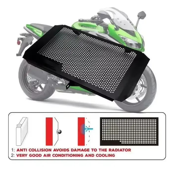 Protecteur de calandre pour Kawasaki Z750, couvercle de protection, 2004, 2005, 2006, 2007, 2008, 2009, 2010, 2011