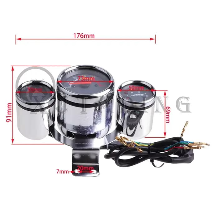 Ensemble de Compteur de Vitesse pour Moto