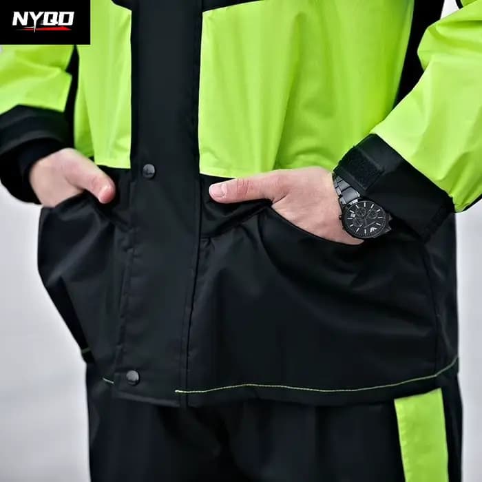 Ensemble imperméable 2 pièces pour adulte (veste et pantalon) pour moto