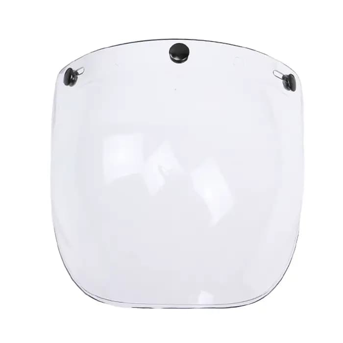 Visière de pare-vent à bulles à 3 boutons pour casque de moto Biltwell Gringo et Bonhike
