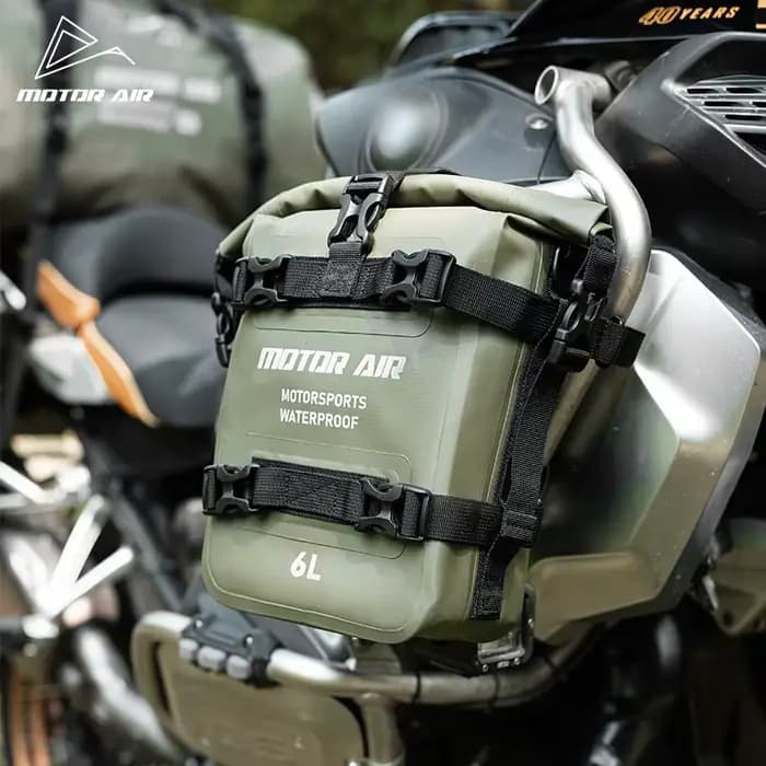 Moteur Air plus récent sac de moto 6L barres de sécurité sac pare-chocs multifonctionnel étanche outils de rangement Pack équipement d'équitation paquet