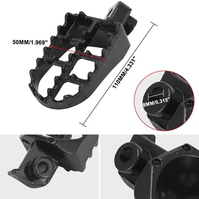 Accessoires de moto, repose-pieds