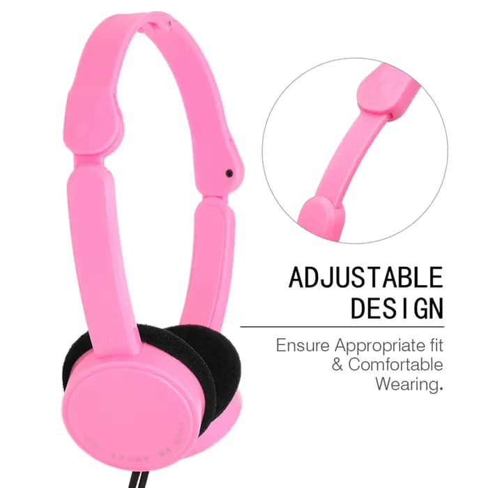 Casque supra-auriculaire filaire pour enfants, casque de sport pliable, écouteurs de musique portables, smartphones MP4 MP3, ordinateur portable, 3.5mm