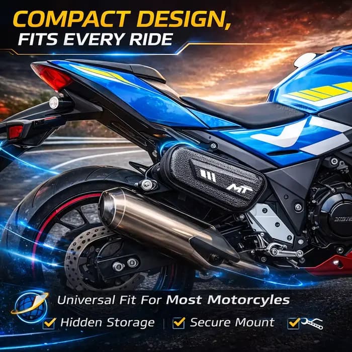 Sac latéral de grande capacité pour moto