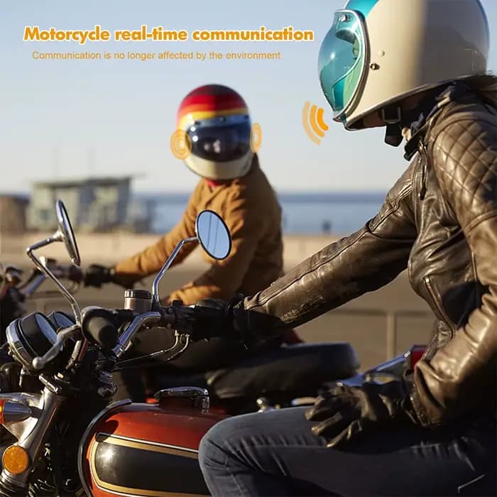 Casque de moto sans fil Bluetooth 5.3