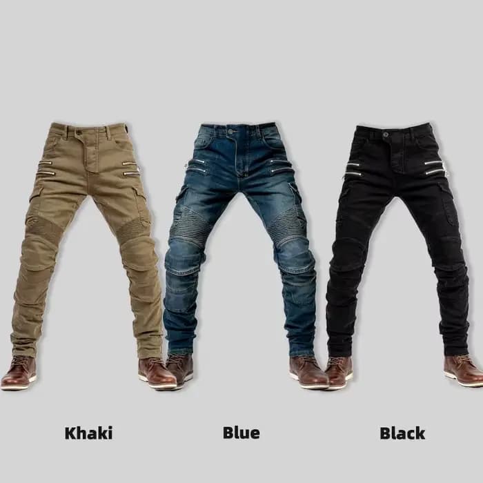 Nouveau pantalon de moto en jean pour homme et femme