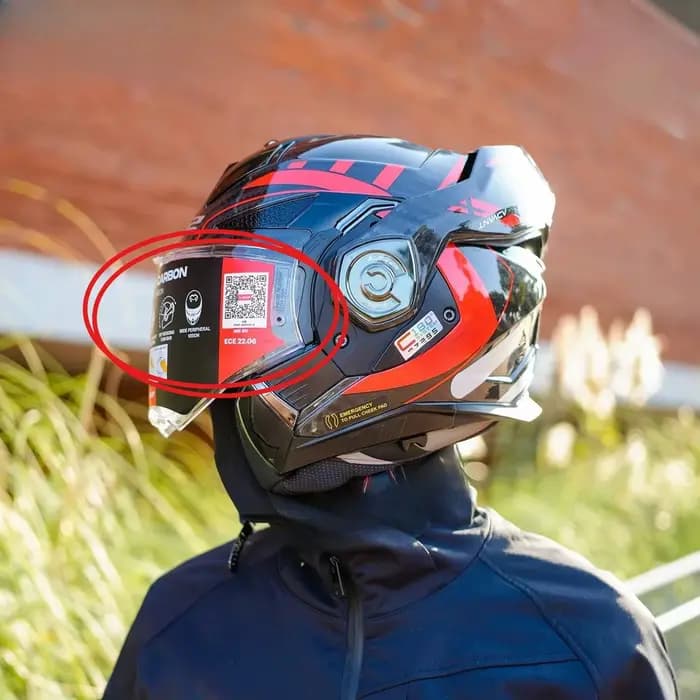 Visière de casque pour casque LS2 Advant X en fibre de carbone FF901
