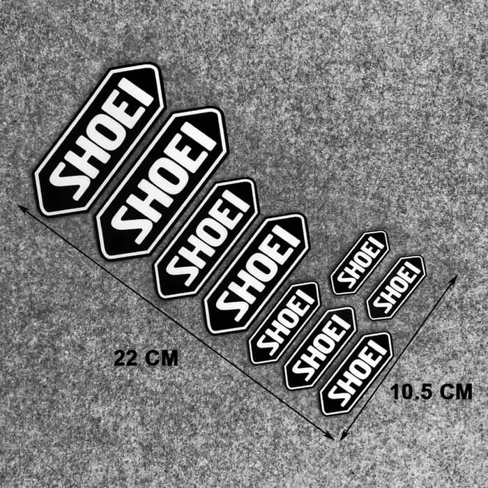 Autocollant de couleur réfléchissante pour casque SHOEI