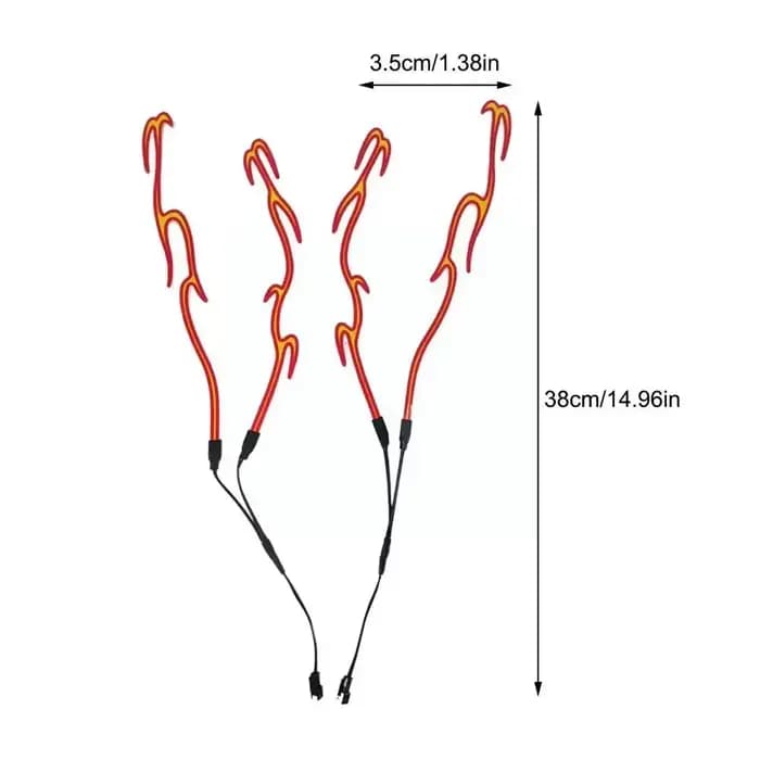 4 en 1 casque LED lumière froide Mod Kit vélo