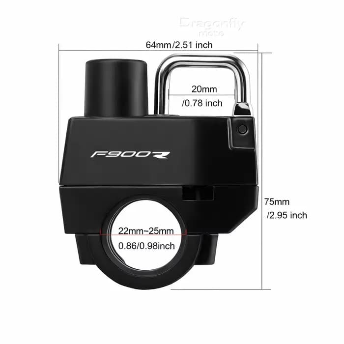 Verrou de casque de moto pour BMW F900R F900 R F 900R 2009-2020 2019 2018 2017 2016