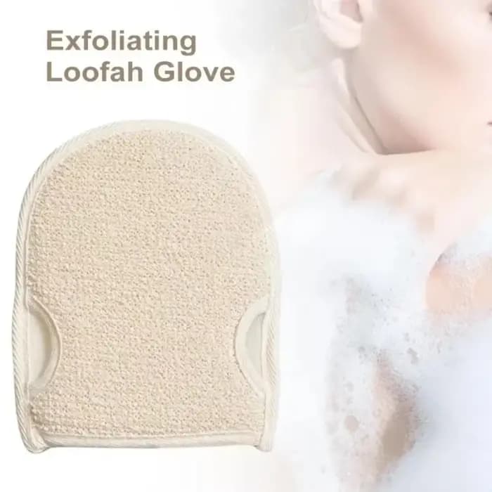 Gant Double face gommage corporel doux naturel luffa éponge tampon douche corps gommage gant pour douche Spa peau propre gants de bain