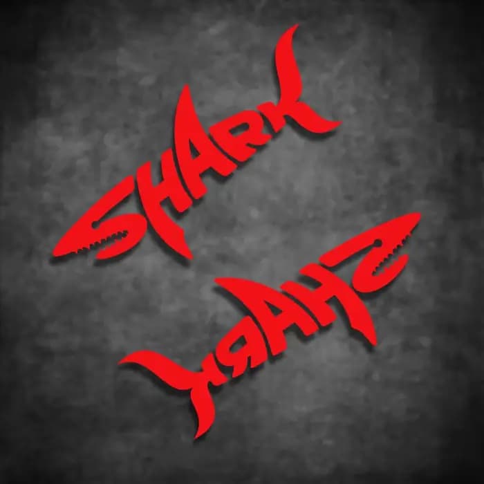 Autocollant de casque SHARK au design de lunettes stylées en vinyle pour moto