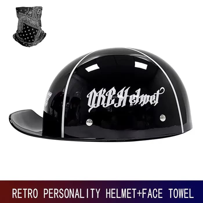 Demi-casque de moto rétro de croisière allemande