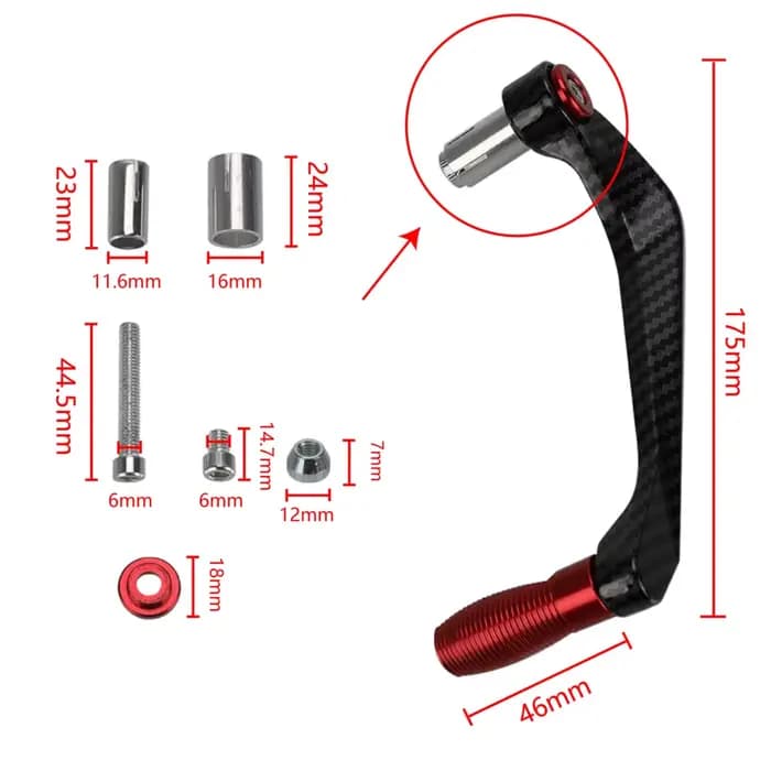Protège-poignées de guidon et leviers de frein/embrayage pour moto Kawasaki Vulcan S 650 500 750 900 VN650 VN500 VN750 VN900 (modèle 2026)