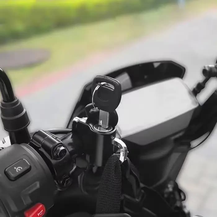 Serrure antivol pour casque de moto