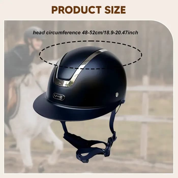 Casque d'équitation réglable avec sangle de menton sécurisée