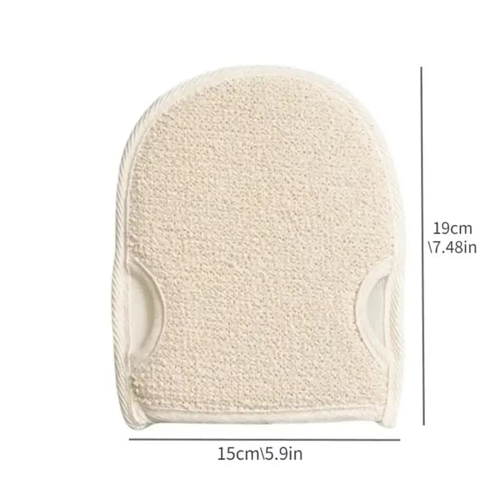 Gant Double face gommage corporel doux naturel luffa éponge tampon douche corps gommage gant pour douche Spa peau propre gants de bain