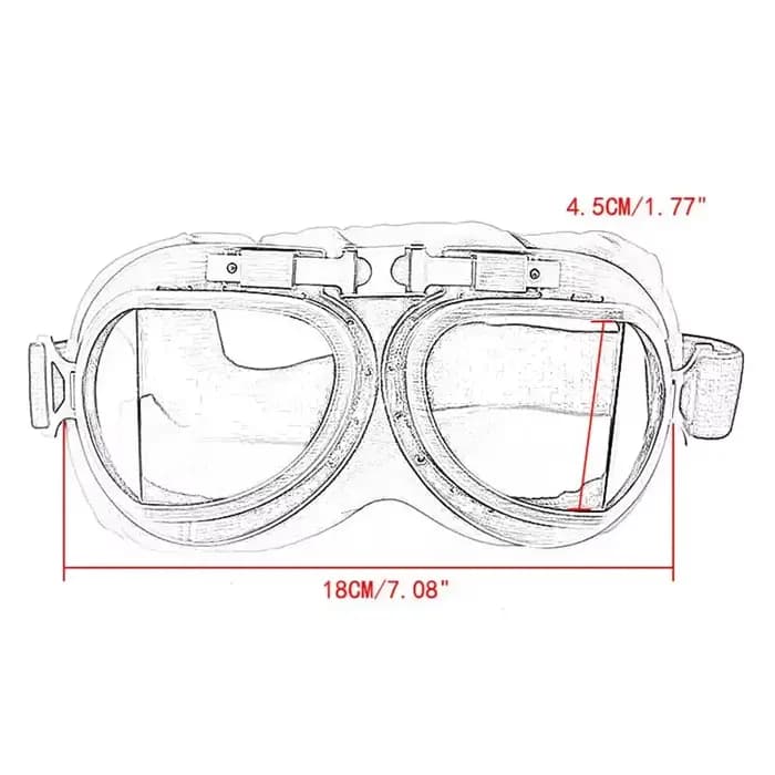 Lunettes de protection de moteur Vintage