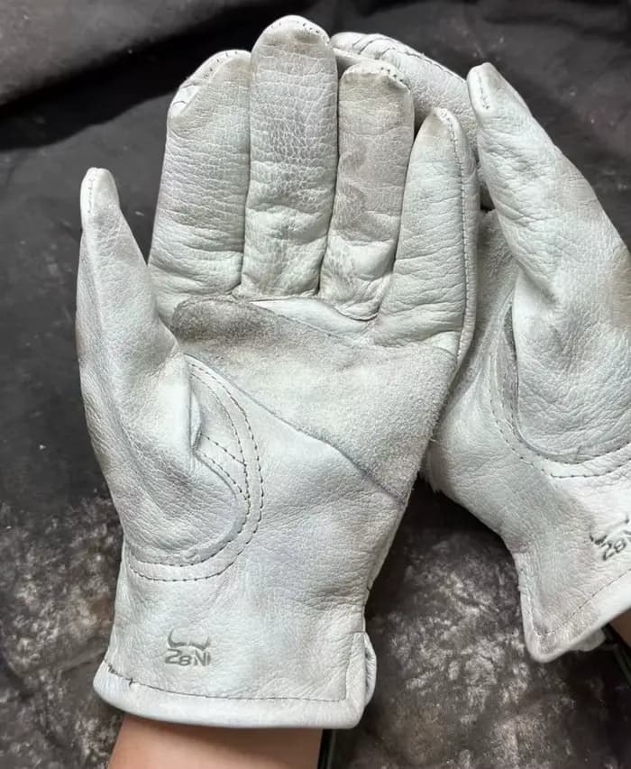 Nouveau gant de course de Moto en cuir Vintage fait à la main Guantes
