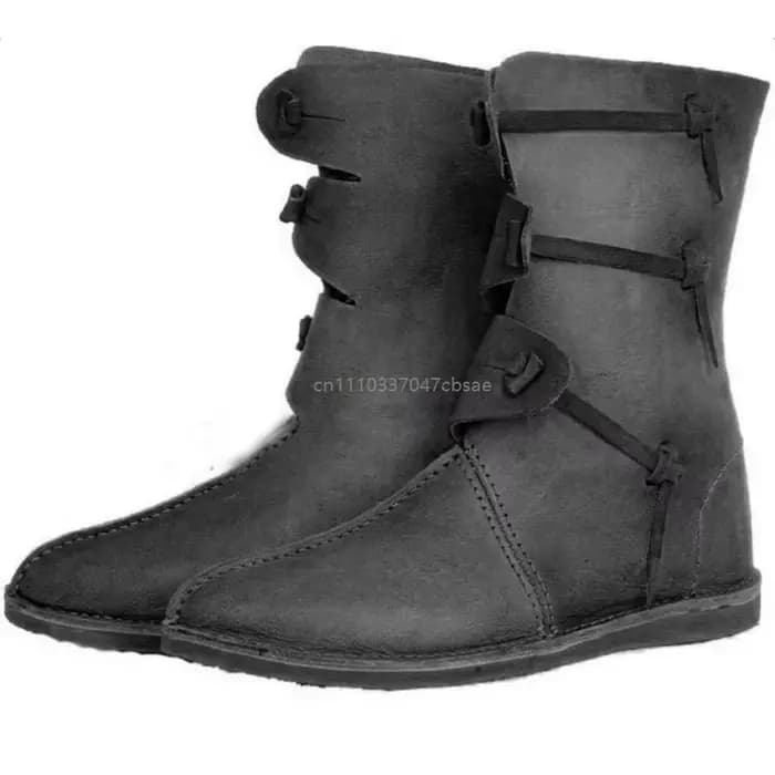 Bottes Médiévales Homme Style Romain à Bout Rond