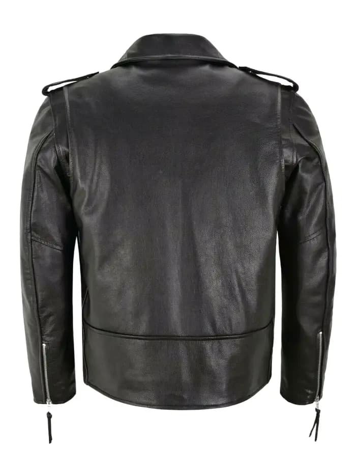 Veste en cuir PU pour hommes