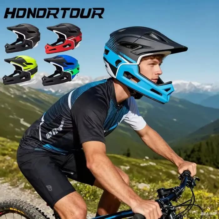 Eastinear haute qualité montagne tout-terrain casque de vélo 2-en-1 intégral détachable en plein air adulte hommes et