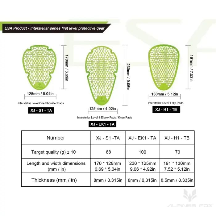 Protection de moto antichoc avec rembourrage dorsal CE Niveau 1