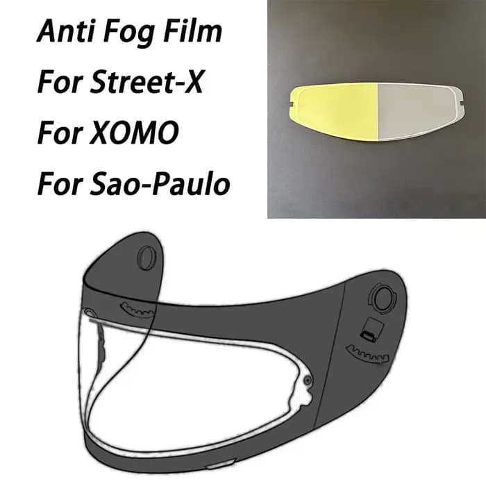 Film anti-buée pour visière de casque BMW Street-X Sao-Paulo XOMO
