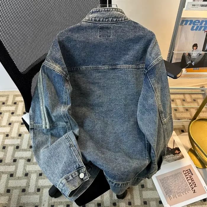 Veste en jean pour homme de style américain