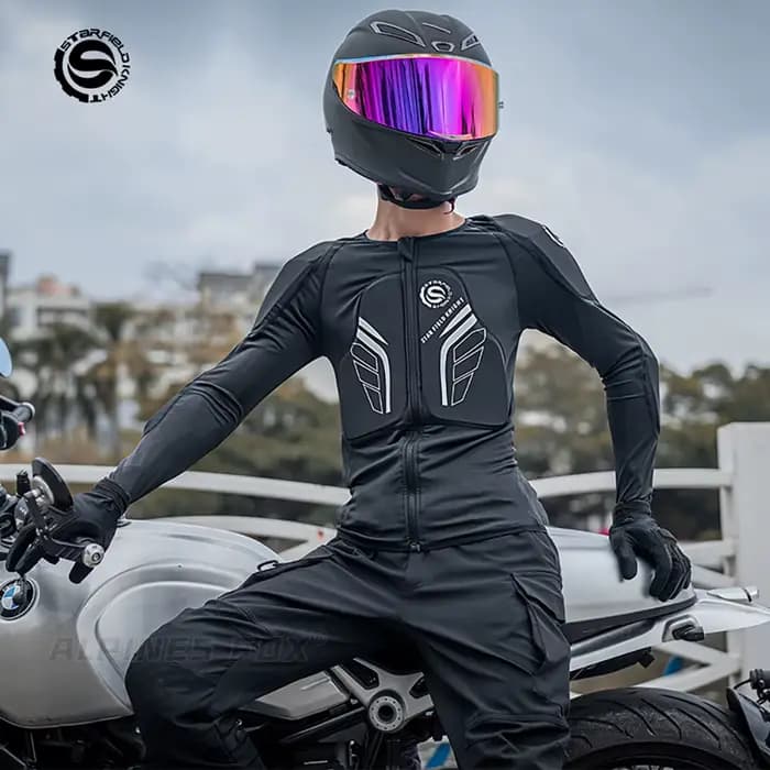 Veste d'armure douce pour moto d'été