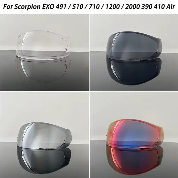 Visière de casque pour Scorpion EXO 491 / 510 / 710 / 1200 / 2000 390 410