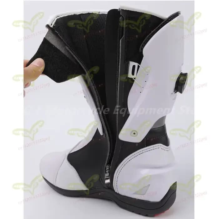 Bottes de moto en cuir pour hommes, chaussures antidérapantes, quatre saisons, course tout-terrain, Moto, voyage en plein air, randonnée, bottes d'été respirantes