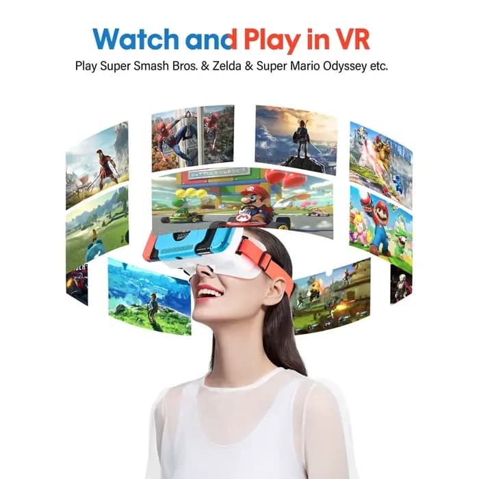 Pour Nintend Switch LABO VR lunettes films de réalité virtuelle pour Switch jeu VR casque lunettes pour Switch OLED jeux accessoires