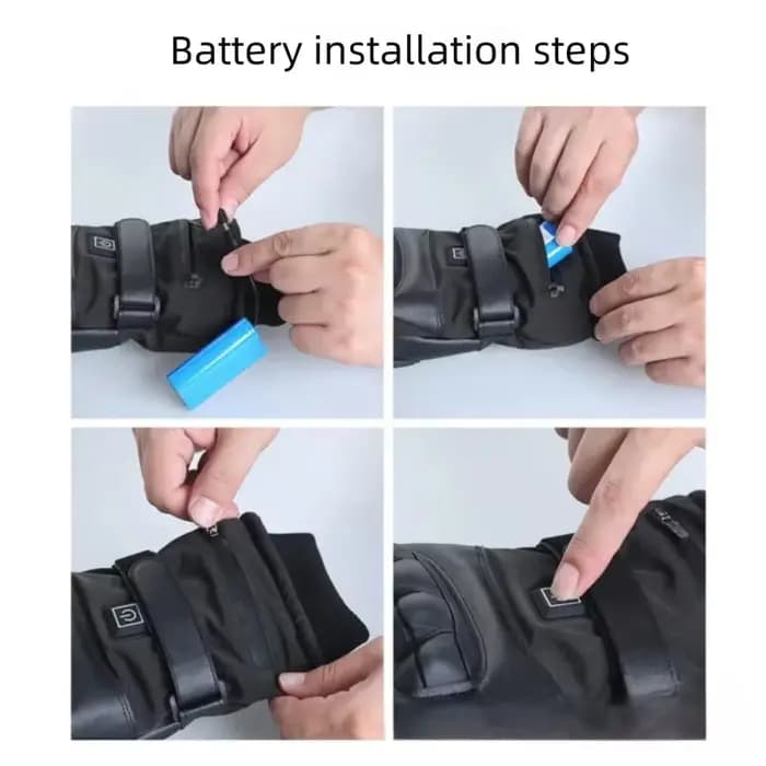 Gants électriques chauffants pour écran tactile pour hommes