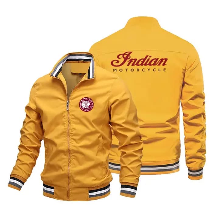 Veste de moto indienne pour hommes printemps et été loisirs de plein air mode manteau de sport ultra-mince fermeture éclair vêtements de protection solaire