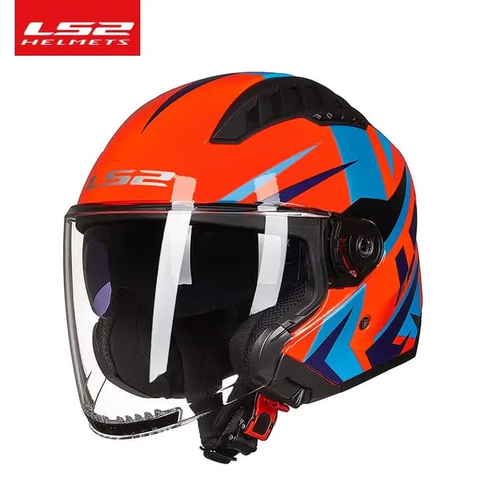 Casque de Moto rétro avec double objectif