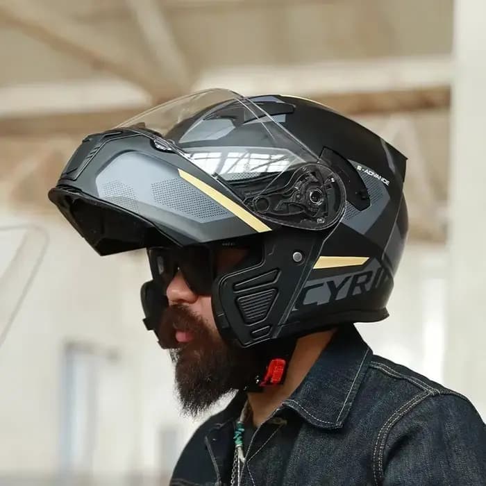 Casque intégral modulaire à visière relevable pour adultes