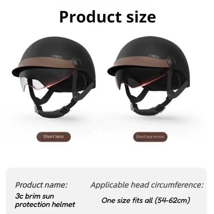 Casque Demi-Coque Vintage Certifié 3C
