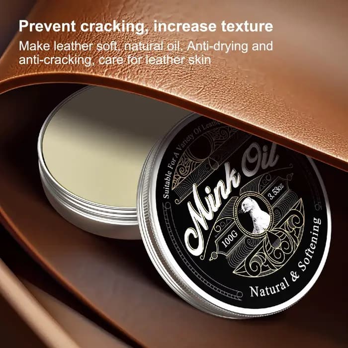 Huile de vison 100g pour bottes en cuir