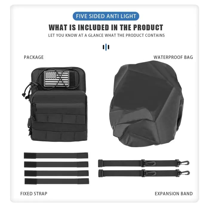 Sac étanche pour barres de sécurité pour cadre de moto