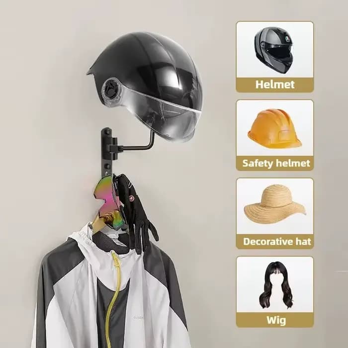 Support mural pour casque de moto