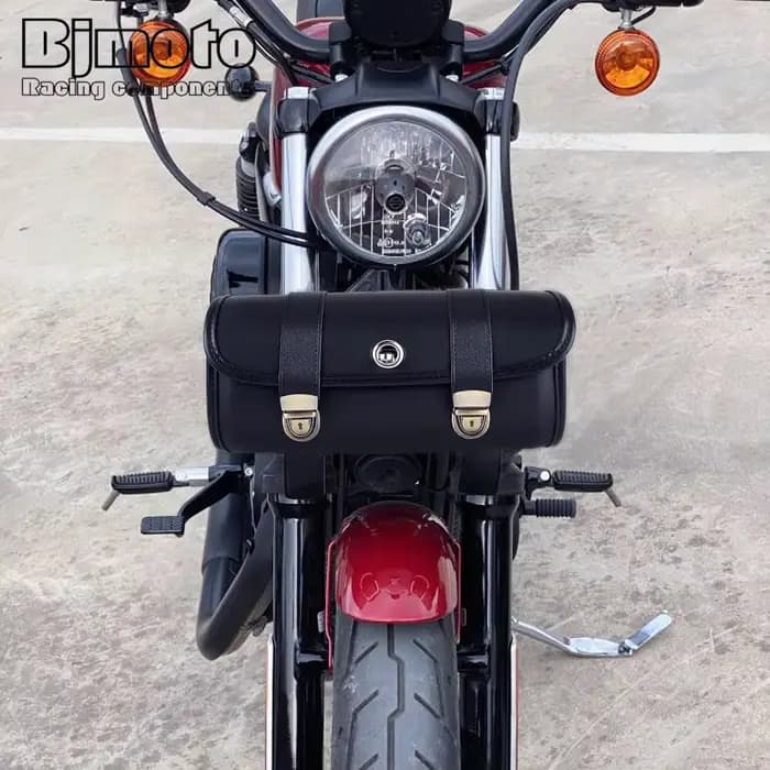 Sacoche de dégager de moto en cuir PU