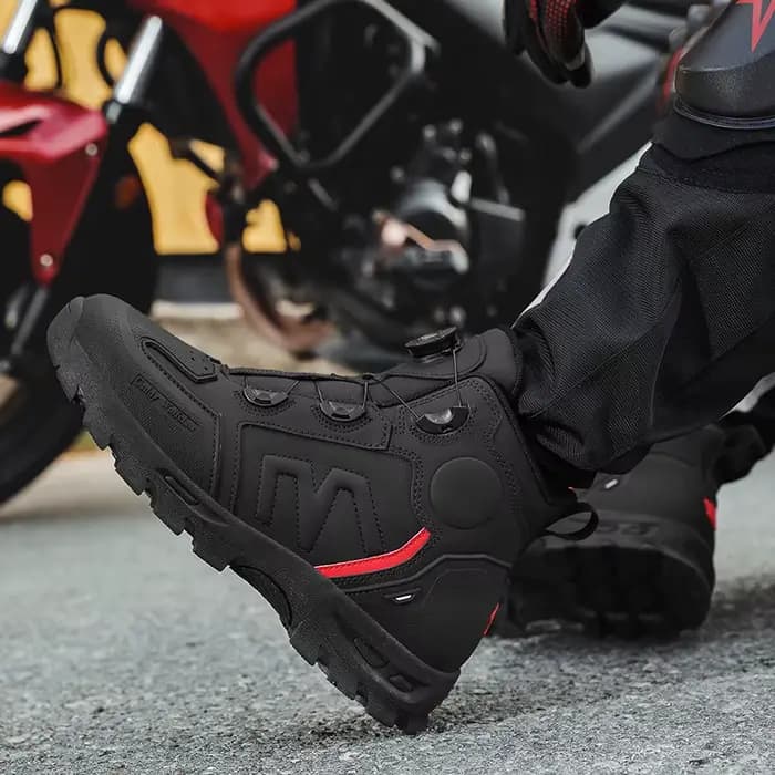Bottes de moto imperméables pour hommes